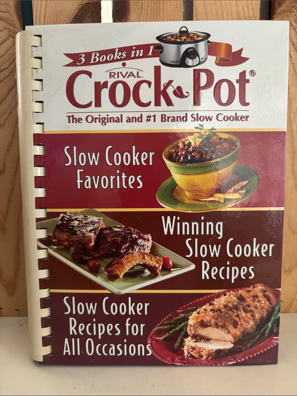 Rival Crock-Pot Slow Cooker Recipe Book - Red Cover